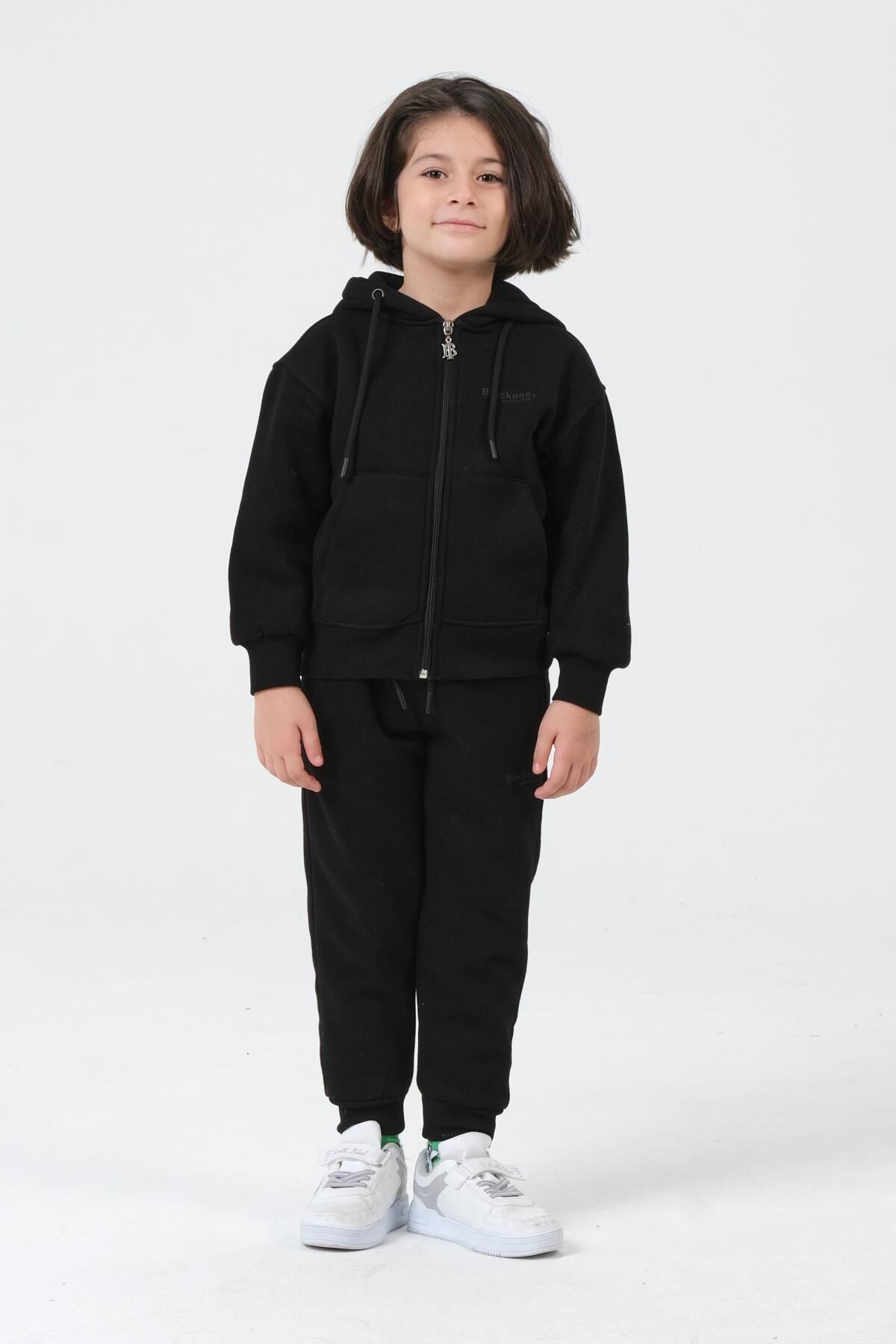 Kız Çocuk Kapüşonlu Eşofman Takımı