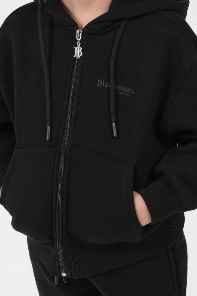 Kız Çocuk Kapüşonlu Eşofman Takımı