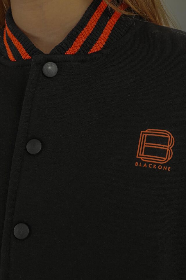 Black One Kız Çocuk Kolej Yaka Bol Paça Eşofman Takımı