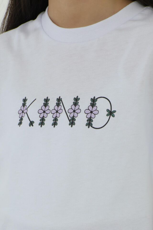 Bisiklet Yaka Baskı Detaylı Kız Çocuk Alt Üst Takım