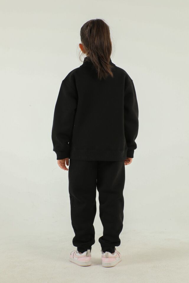 Dik Yaka Baskı Detaylı Eşofman Takım