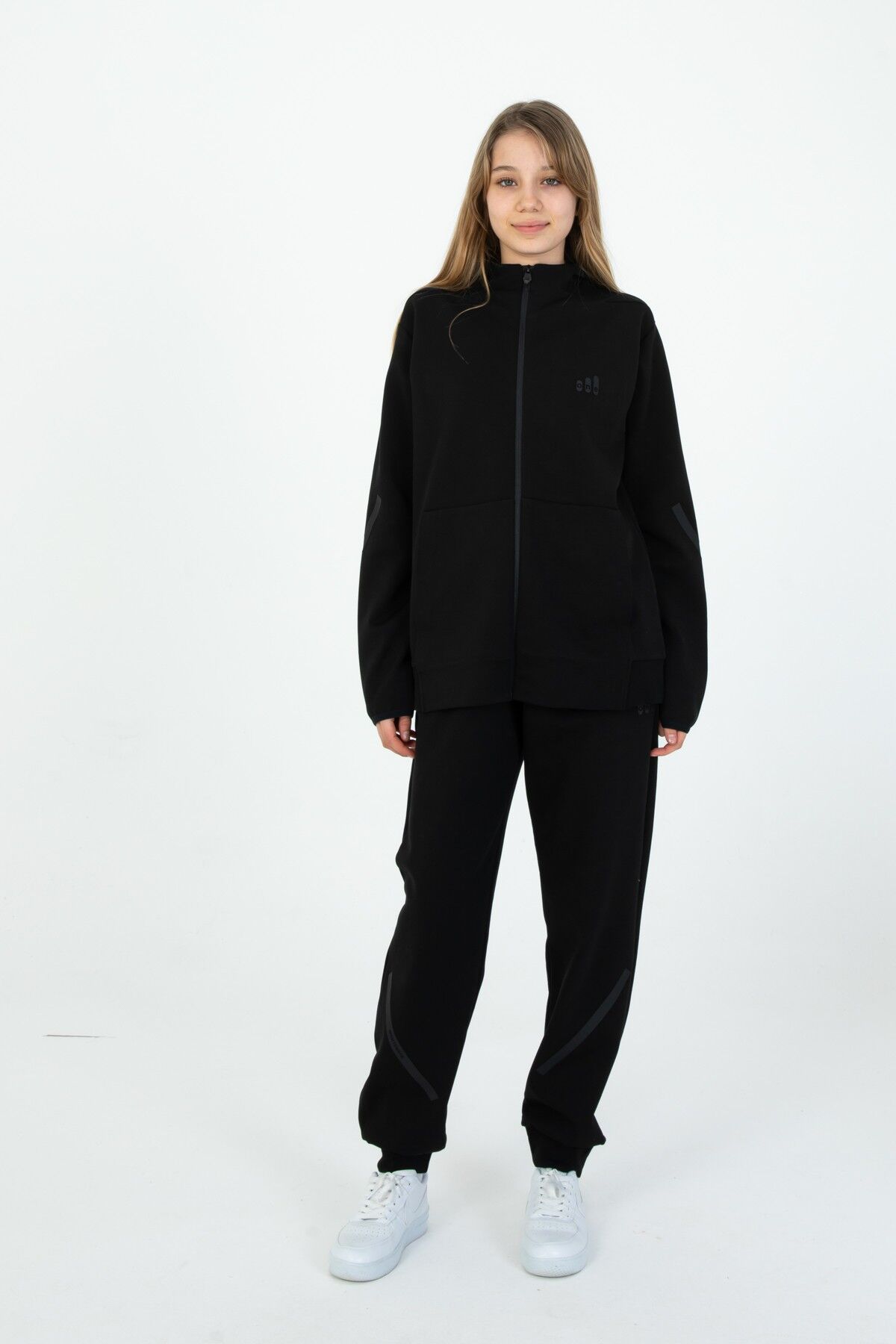 ERKEK/KIZ FERMUARLI ÇİFT CEP DETAYLI KAPÜŞONLU EŞOFMAN TAKIM