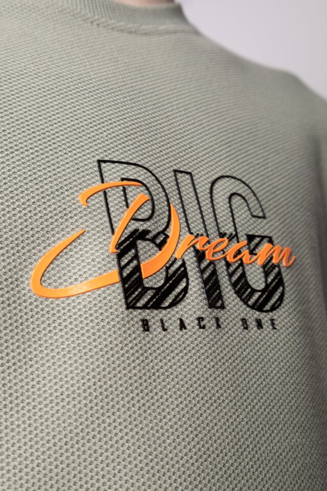 %100 PAMUKLU PETEK KUMAŞTAN TERLETMEYEN BASKILI CEP DETAYLI ERKEK ÇOCUK YAZLIK BİSİKLET YAKA T-SHIRT 9-10 Yaş - YEŞİL