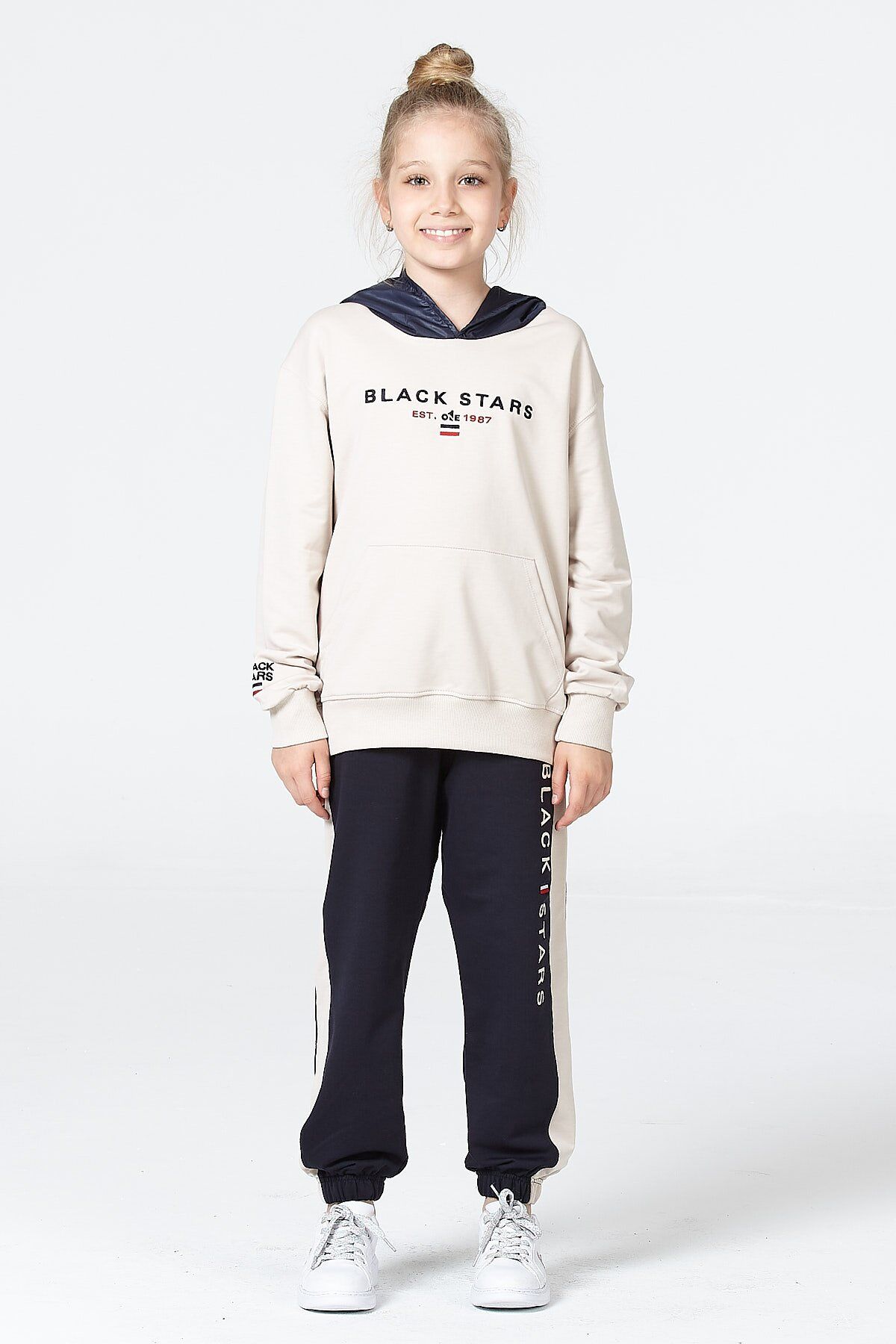 Kız Çocuk Şardonsuz 2 İplik Spor Eşofman Takımı – Normal Kalıp Mevsimlik