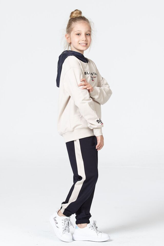 Kız Çocuk Şardonsuz 2 İplik Spor Eşofman Takımı – Normal Kalıp Mevsimlik