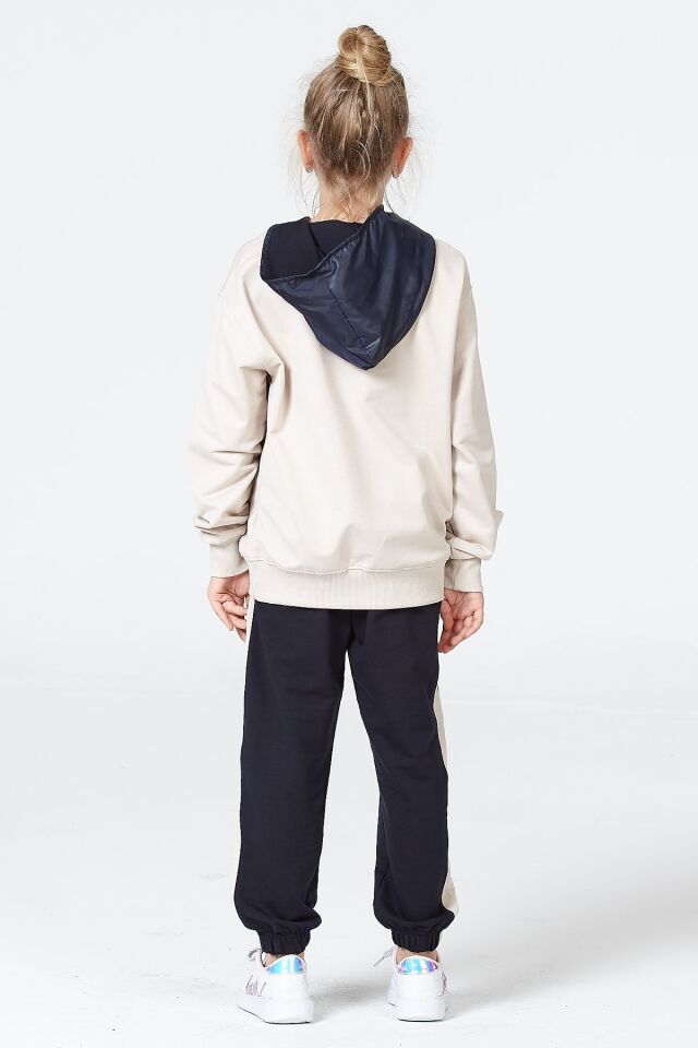 Kız Çocuk Şardonsuz 2 İplik Spor Eşofman Takımı – Normal Kalıp Mevsimlik