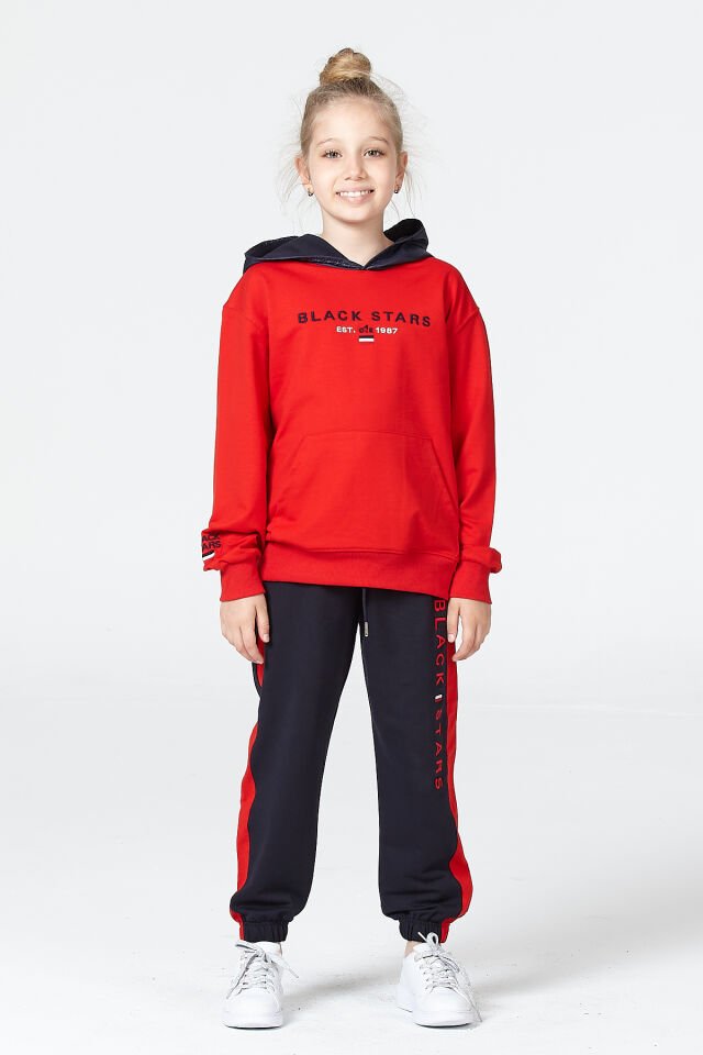 Kız Çocuk Şardonsuz 2 İplik Spor Eşofman Takımı – Normal Kalıp Mevsimlik 12-13 Yaş - LİLA