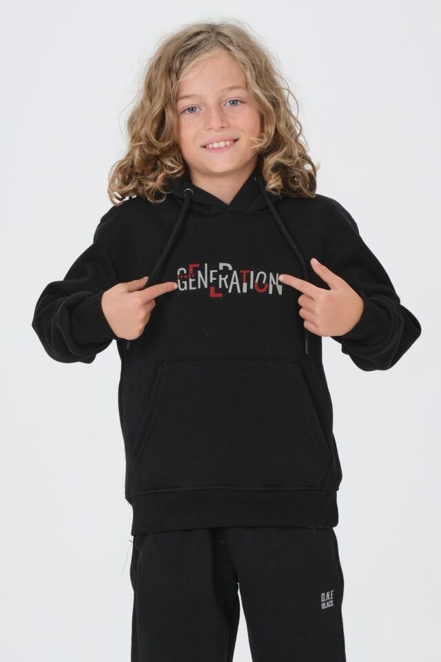 Erkek Çocuk Kapüşonlu Eşofman takımı