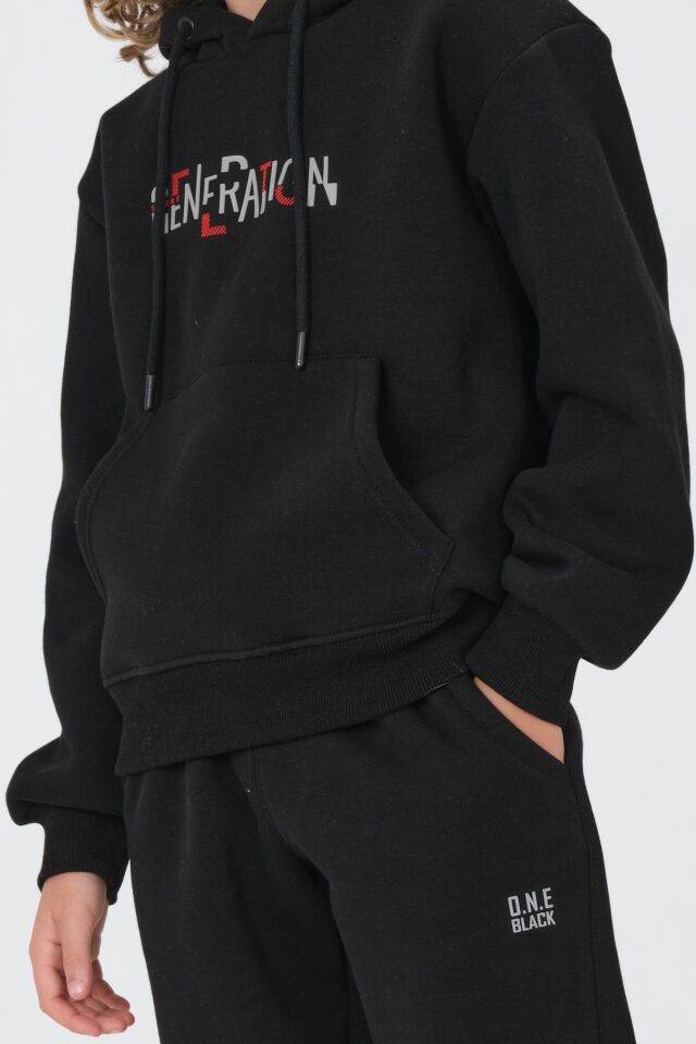 Erkek Çocuk Kapüşonlu Eşofman takımı