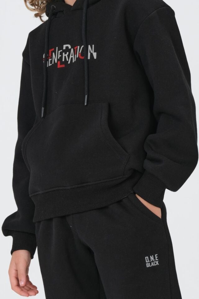 Erkek Çocuk Kapüşonlu Eşofman takımı