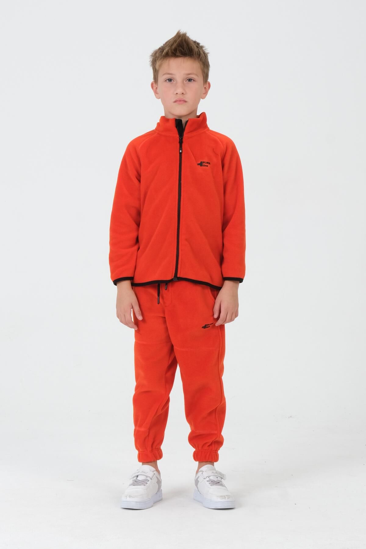 Erkek Çocuk Polar Kumaş Takım ORANJ - 2-3 Yaş