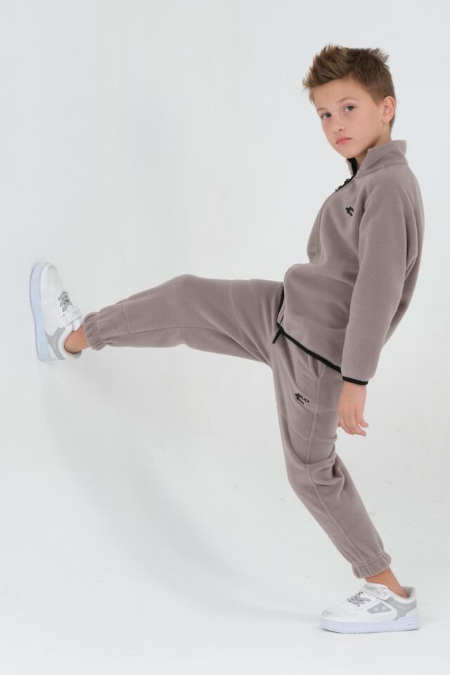 Erkek Çocuk Polar Kumaş Takım GRİ - 2-3 Yaş