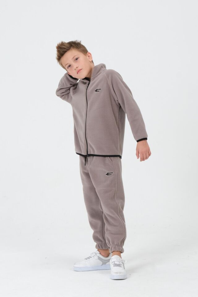 Erkek Çocuk Polar Kumaş Takım GRİ - 2-3 Yaş