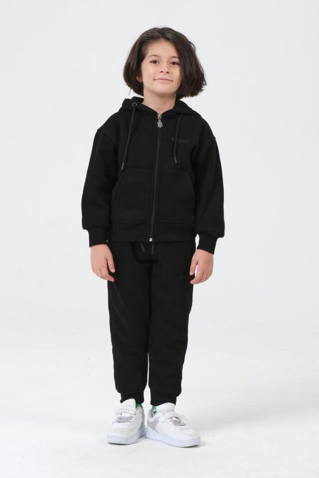 Kız Çocuk Kapüşonlu Eşofman Takımı