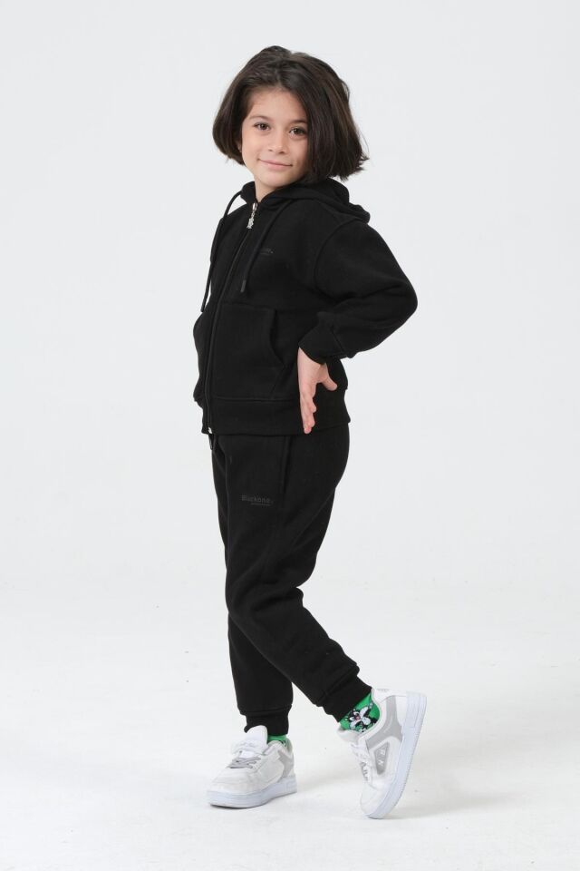 Kız Çocuk Kapüşonlu Eşofman Takımı