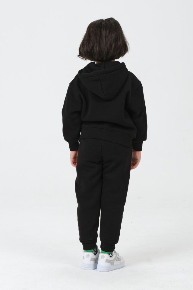 Kız Çocuk Kapüşonlu Eşofman Takımı