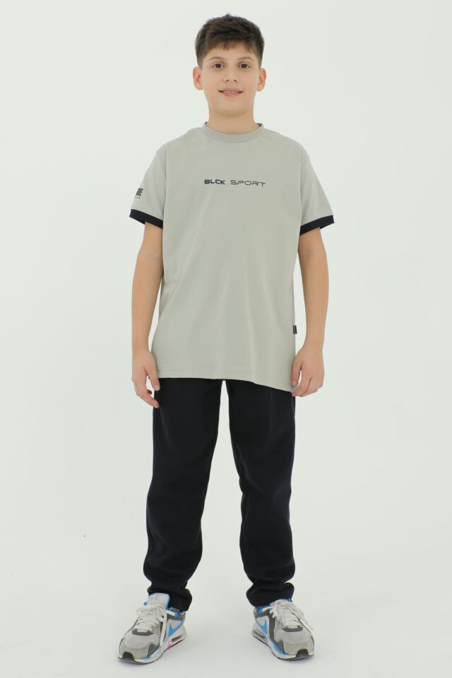 Erkek Çocuk Bel Lastik Detaylı Eşofman Takımı