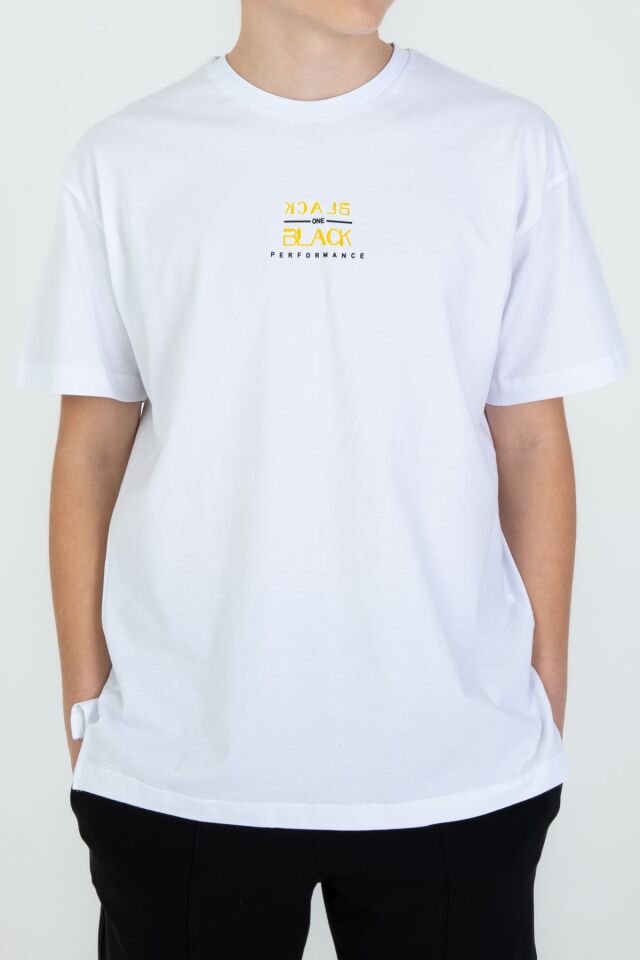 Baskı Detaylı Çift Cepli Şort Yazlık Bisiklet Yaka Erkek Çocuk Şortlu Takım