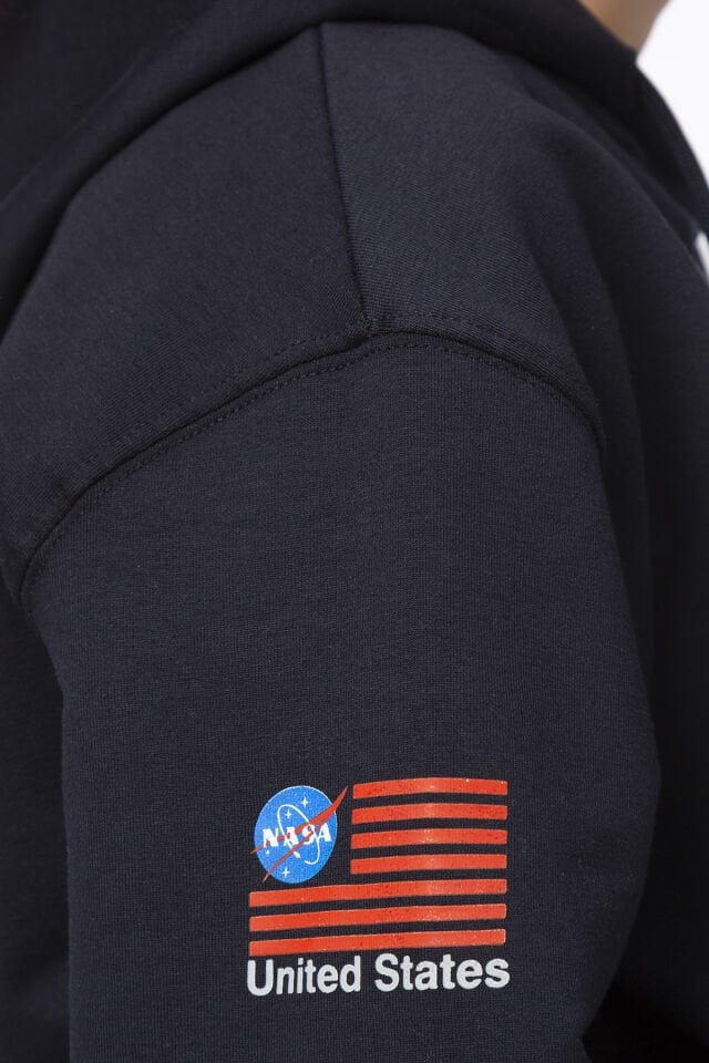 Kız Çocuk Şardonsuz 2 İplik Baskılı Kapüşonlu Spor Eşofman Takımı – Normal Kalıp 10-11 Yaş - LACİVERT