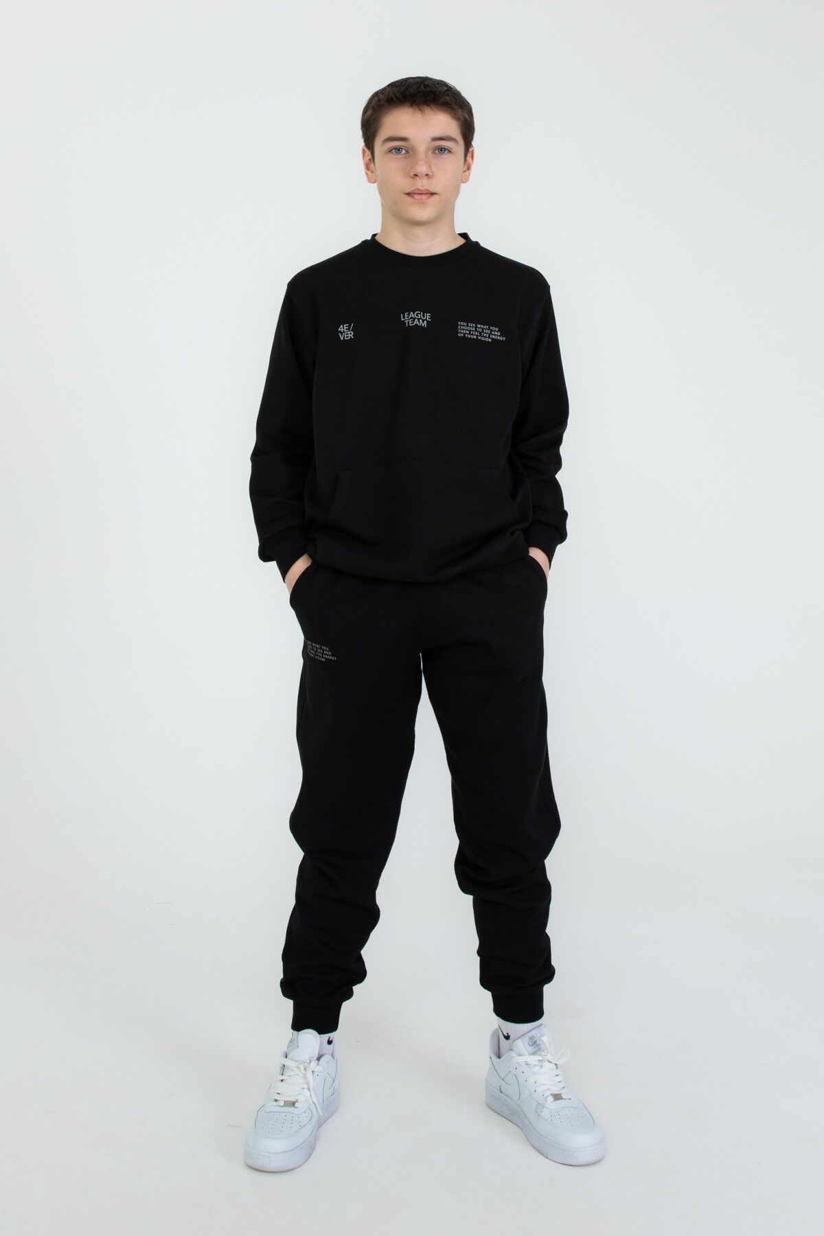 Bisiklet Yaka Basic Alt Üst Eşofman Takım