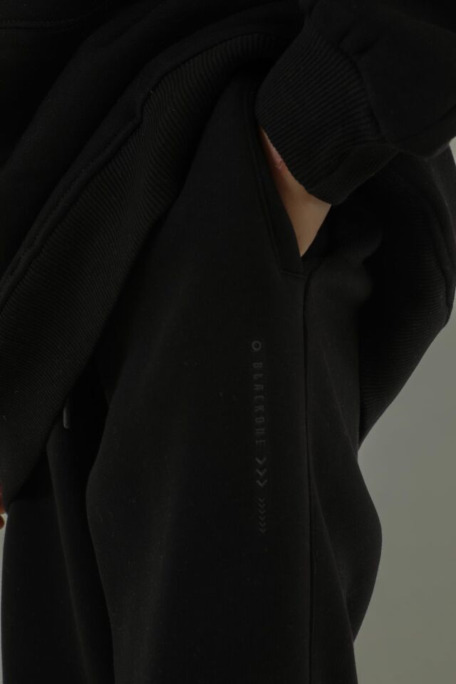 Kapüşonlu Kargo Cepli Kalın Erkek Çocuk Eşofman Takımı