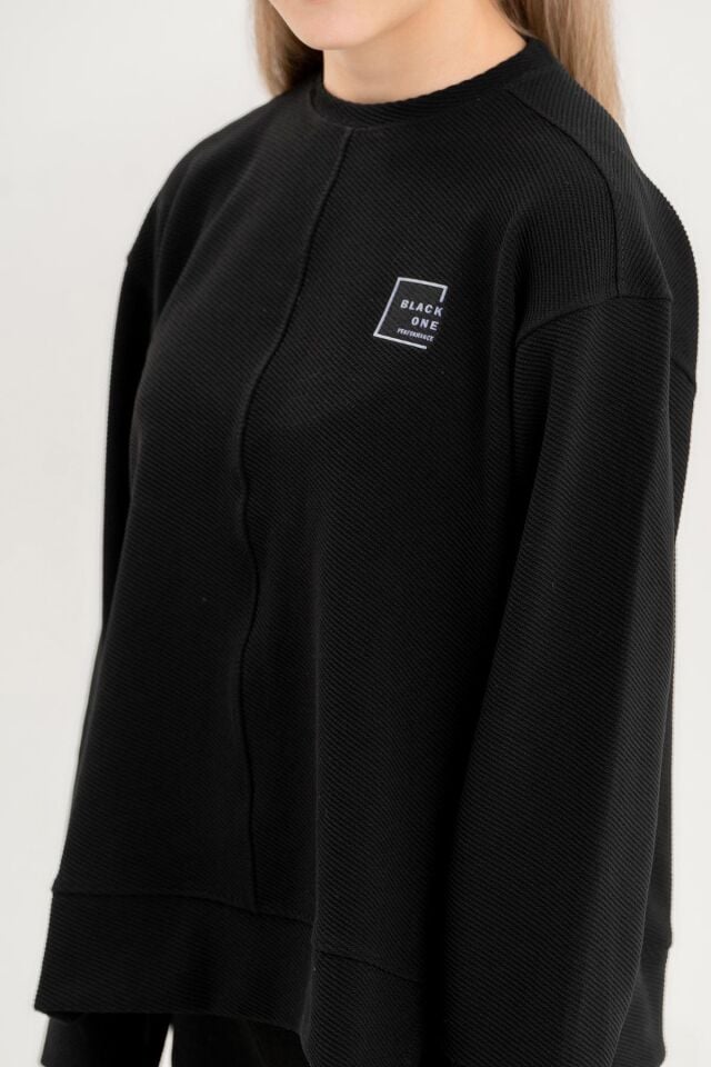 Bisiklet Yaka Kız Çocuk Yırtmaç Detaylı Kargo Cepli Eşofman Takımı