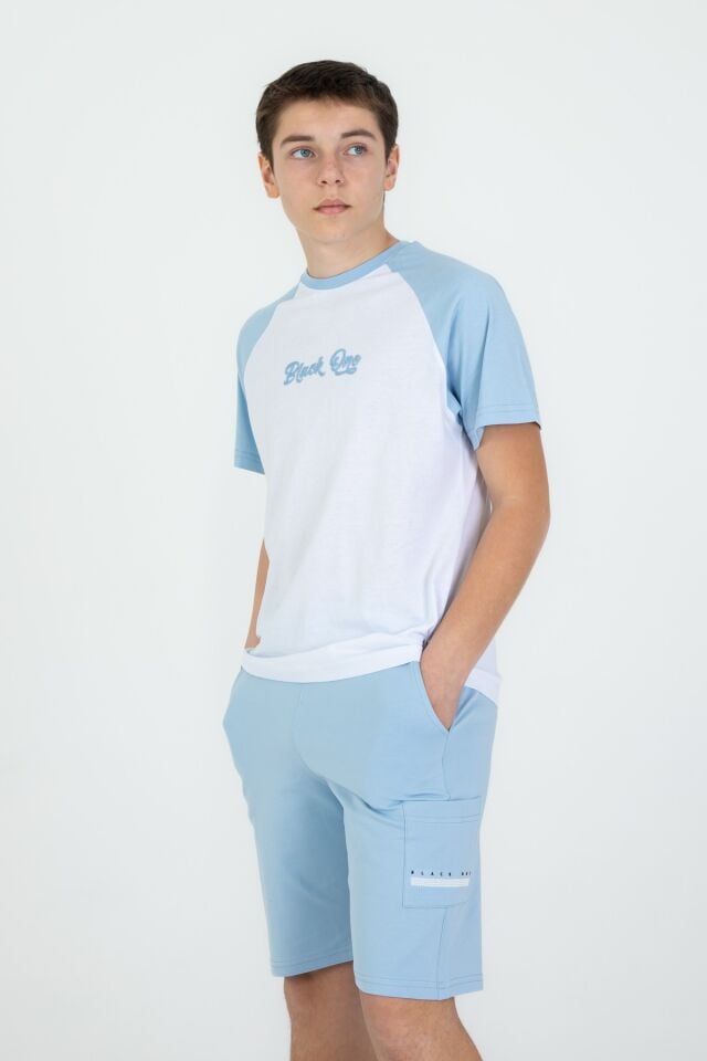 Erkek Çocuk Cep Baskı Detaylı Alt Üst Takım