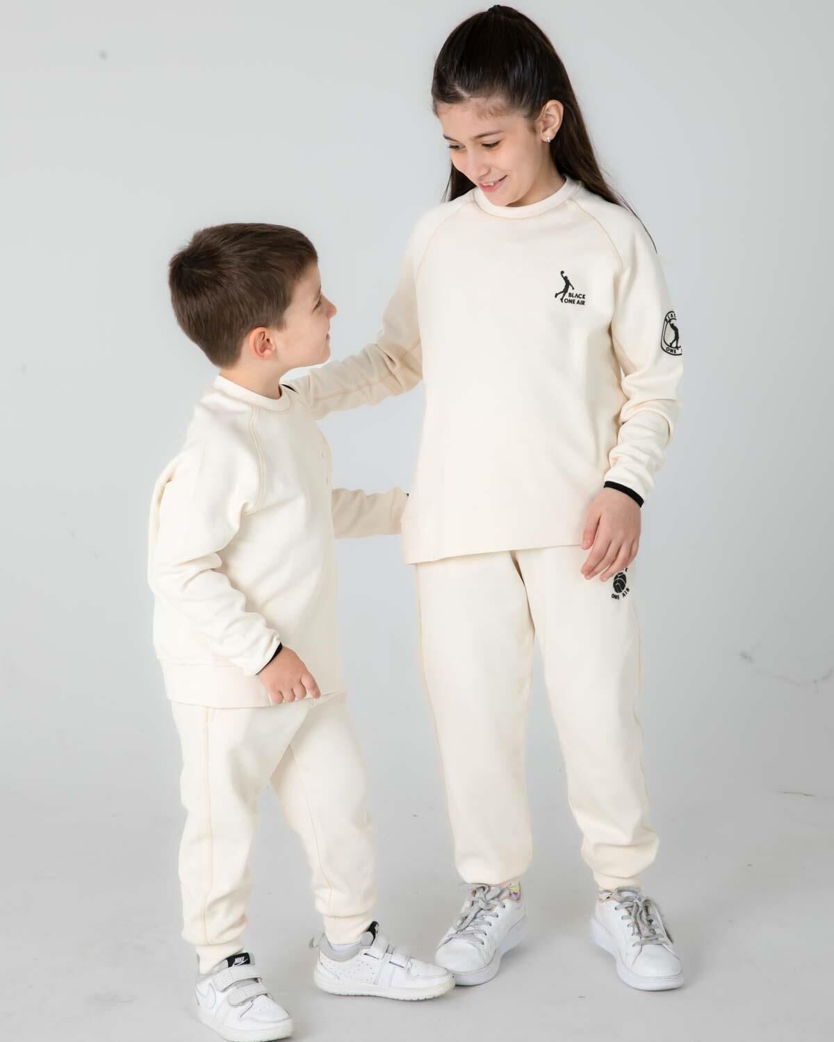 ERKEK/KIZ ÇOCUK AYARLANABİLİR  BEL BİSİKLET YAKA EŞOFMAN TAKIM