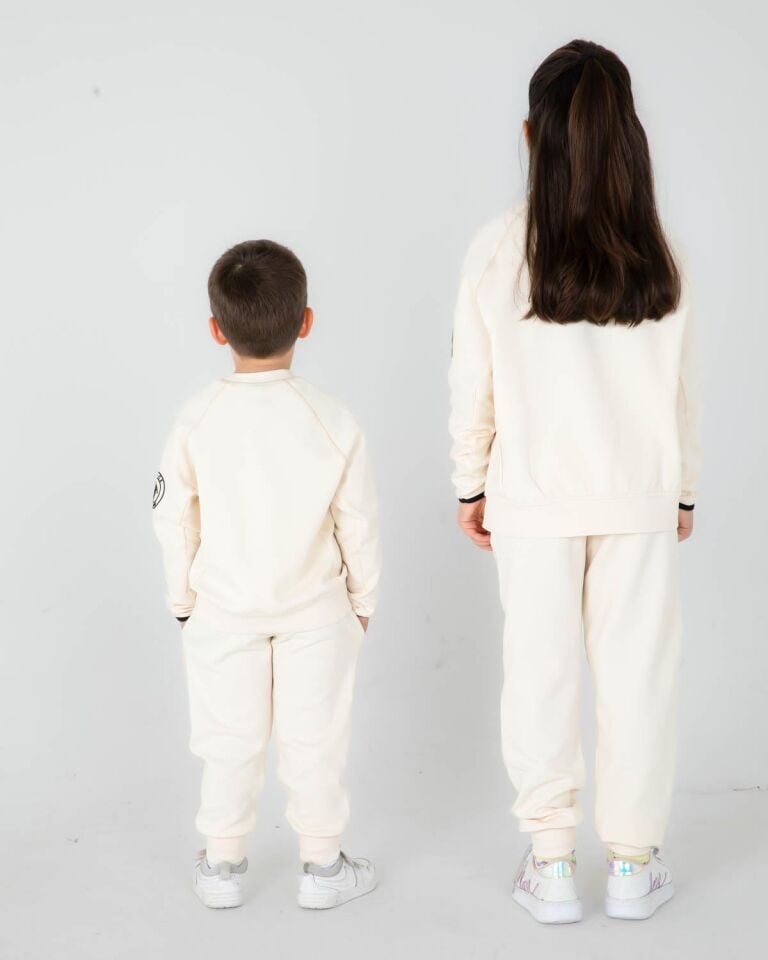 ERKEK/KIZ ÇOCUK AYARLANABİLİR  BEL BİSİKLET YAKA EŞOFMAN TAKIM