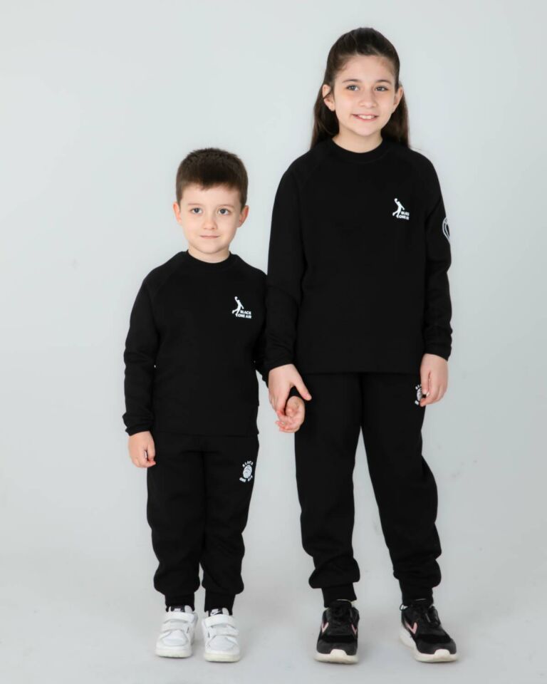 ERKEK/KIZ ÇOCUK AYARLANABİLİR  BEL BİSİKLET YAKA EŞOFMAN TAKIM
