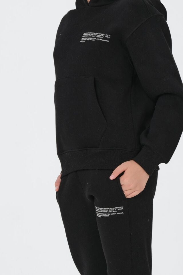 Kız Çocuk Kapüşonlu Eşofman Takımı