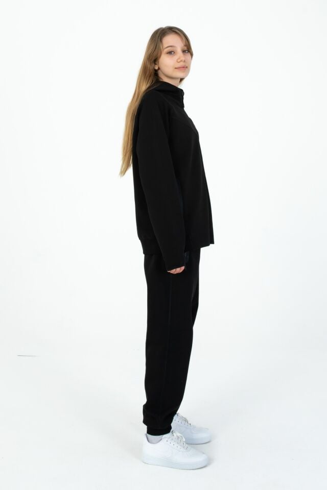 ERKEK/KIZ ÇOCUK KAPÜŞONLU LİKRALI EŞOFMAN TAKIM