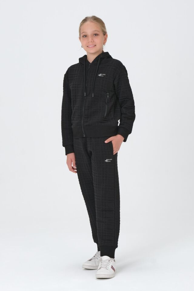 Kız Çocuk Kapüşonlu Eşofman Takımı