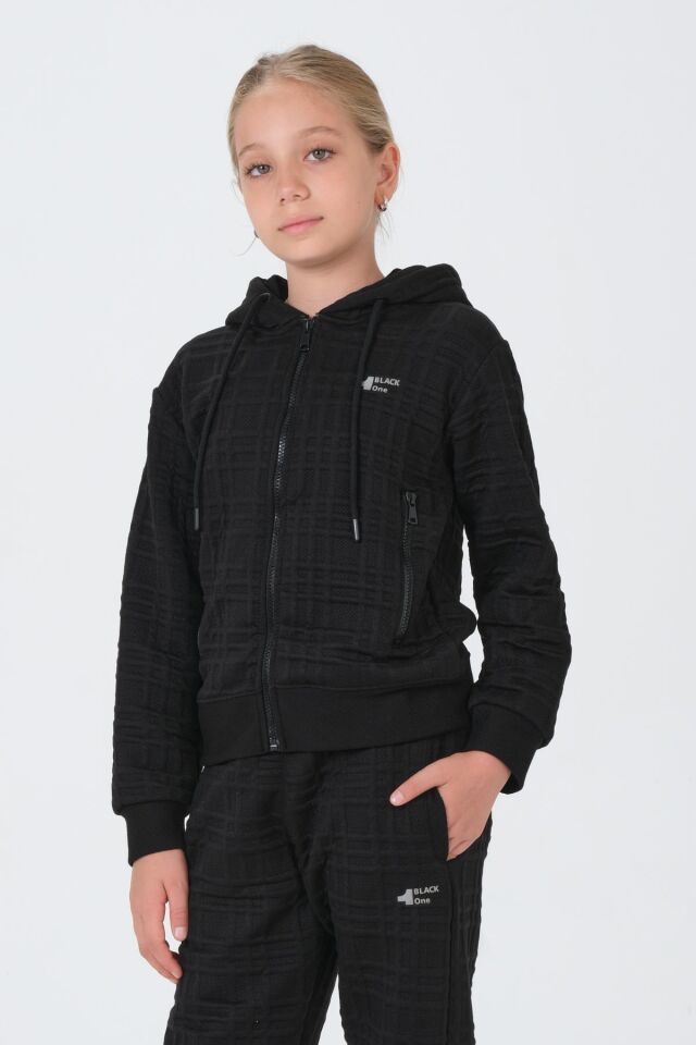 Kız Çocuk Kapüşonlu Eşofman Takımı