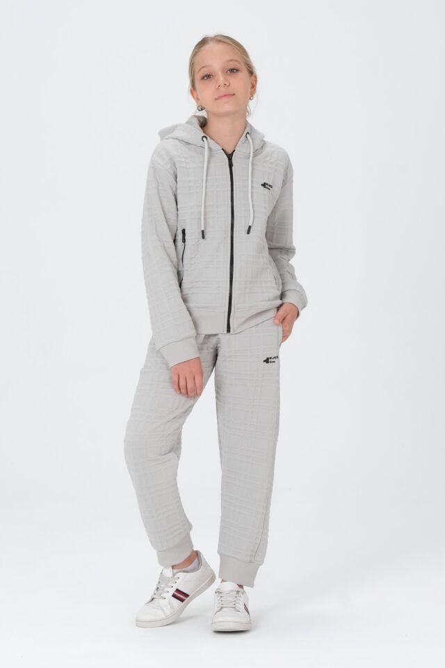 Kız Çocuk Kapüşonlu Eşofman Takımı