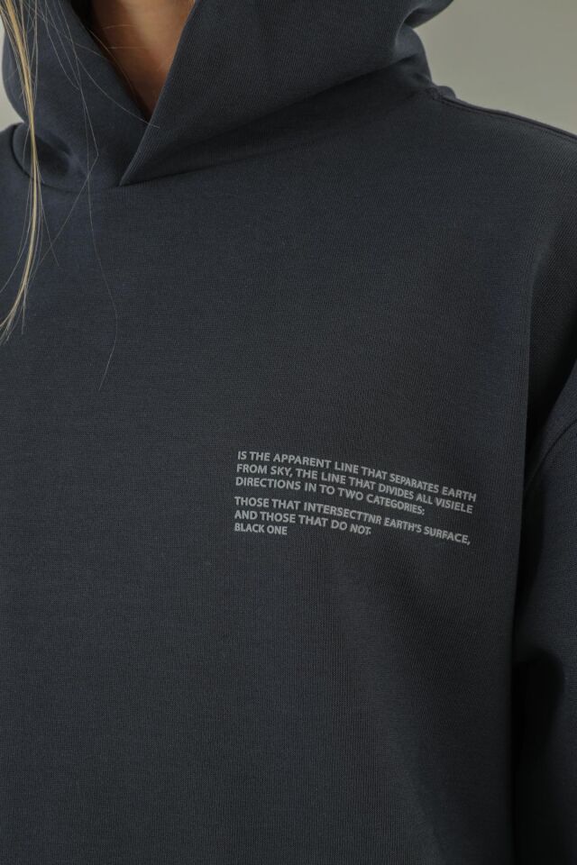 Kapüşonlu Baskı Detaylı Çelikli İnterlok Kumaştan Basic Kız Çocuk Eşofman Takımı