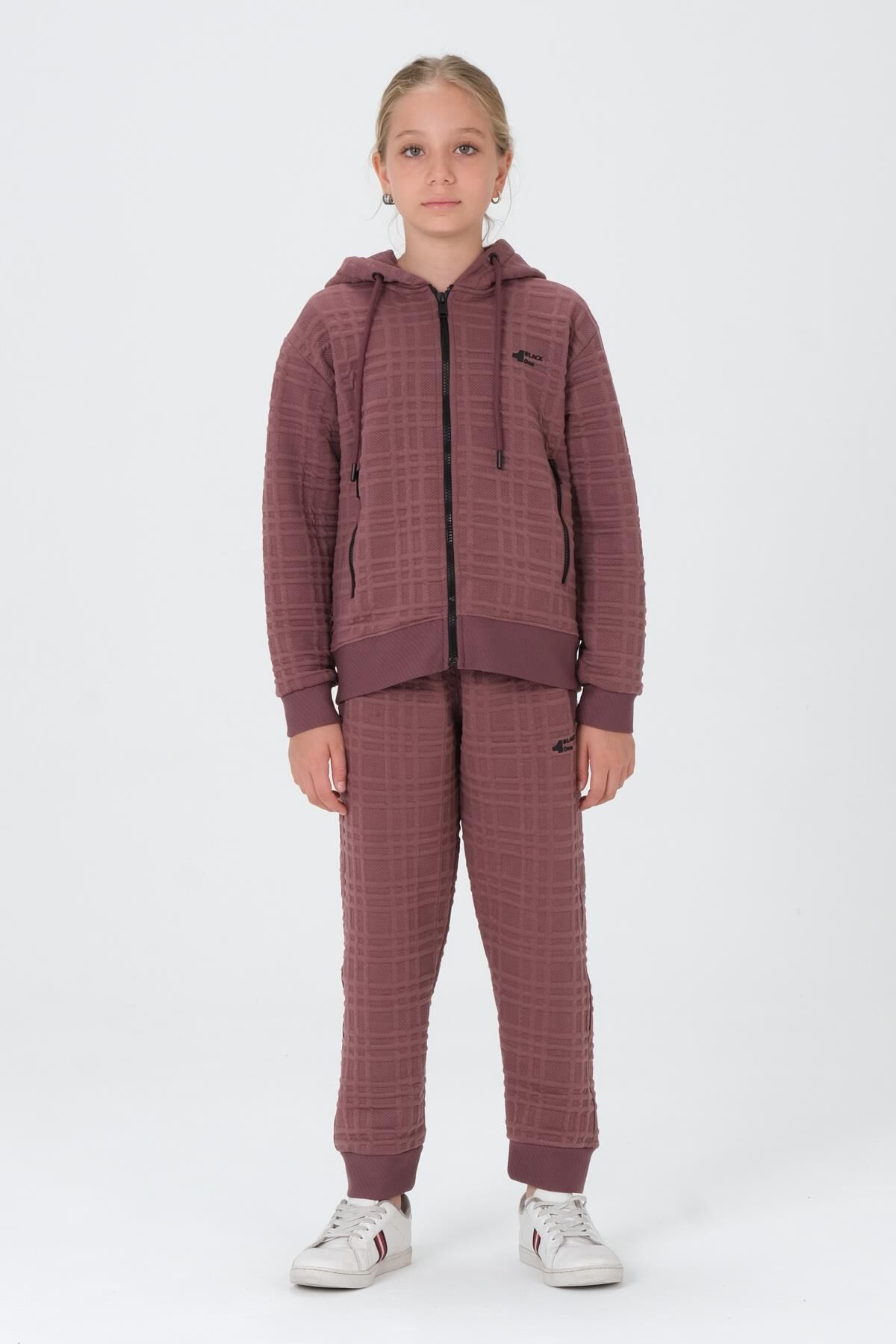 Kız Çocuk Kapüşonlu Eşofman Takımı MÜRDÜM - 9-10 Yaş