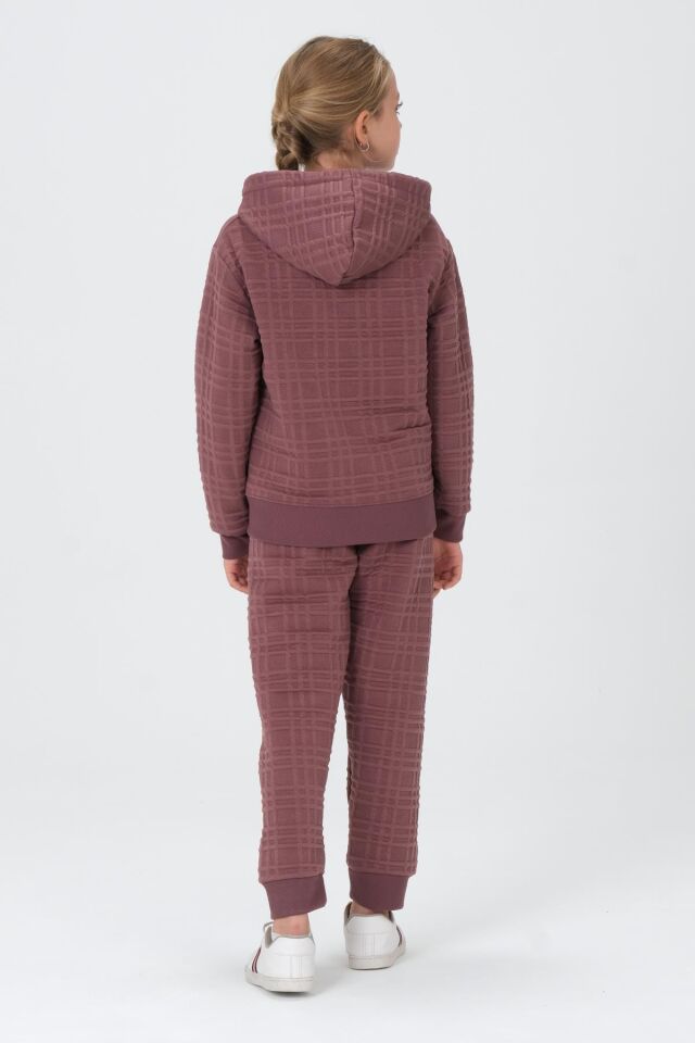 Kız Çocuk Kapüşonlu Eşofman Takımı MÜRDÜM - 9-10 Yaş