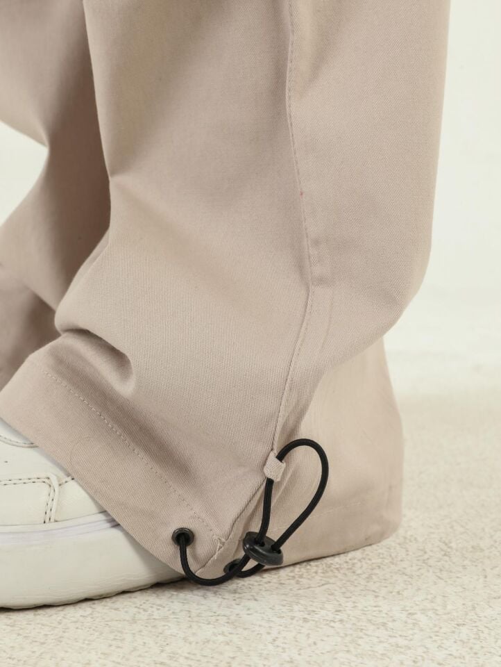 Kapüşonlu Baskı Detaylı Kargo Cepli Kız Çocuk Takım