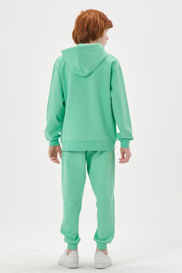 Kapüşonlu Ayarlanabilir Bel Lastikli Çift Cepli Erkek Eşofman Takımı SPRİNG BUD - 12-13 Yaş