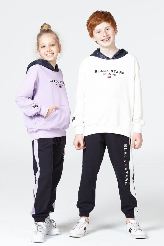 Erkek Çocuk Şardonsuz 2 İplik Spor Eşofman Takımı – Normal Kalıp Mevsimlik EKRU - 12-13 Yaş