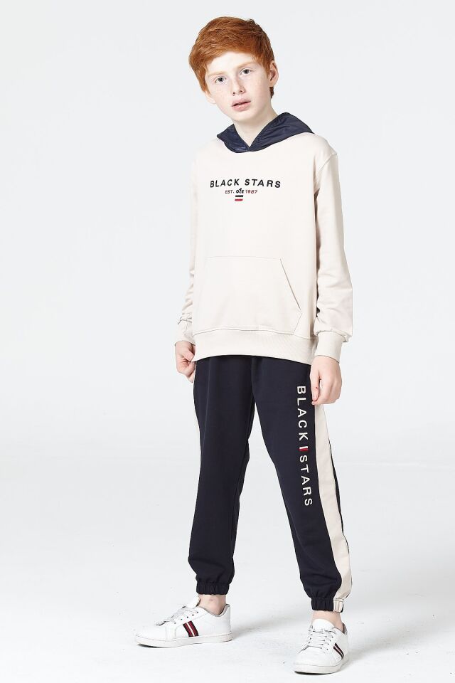 Erkek Çocuk Şardonsuz 2 İplik Spor Eşofman Takımı – Normal Kalıp Mevsimlik 8-9 Yaş - TAŞ