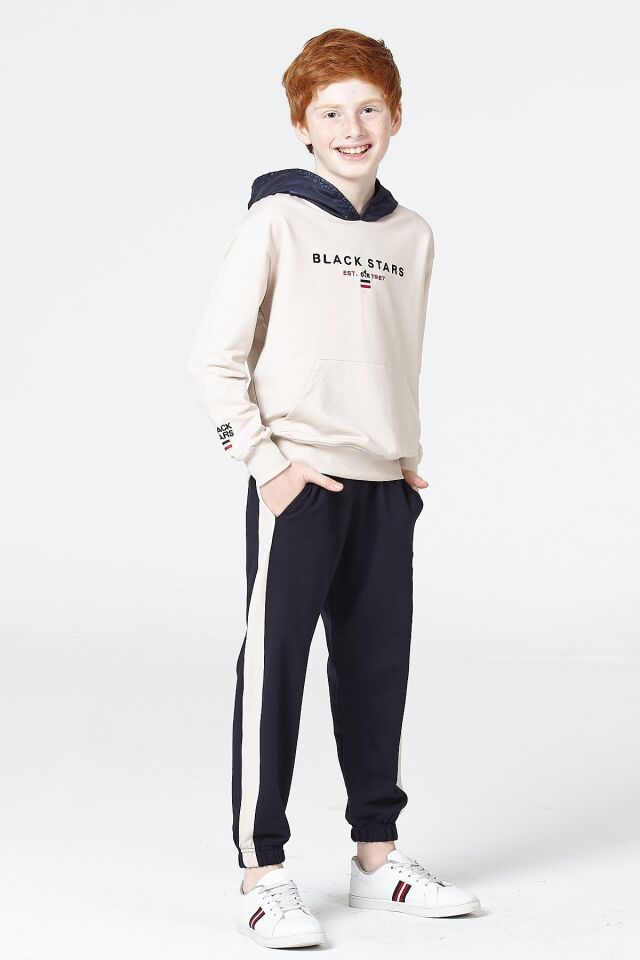 Erkek Çocuk Şardonsuz 2 İplik Spor Eşofman Takımı – Normal Kalıp Mevsimlik 11-12 Yaş - TAŞ