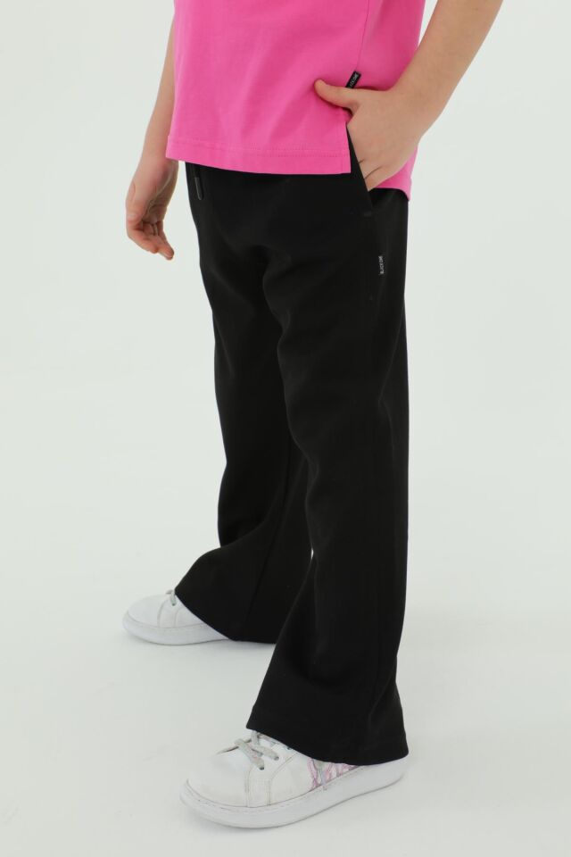 Bisiklet Yaka Baskı Detaylı Kız Çocuk Alt Üst Takım FUŞYA - 2-3 Yaş