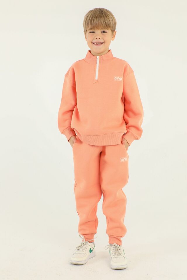 Dik Yaka Baskı Detaylı Eşofman Takım SOMON - 7-8 Yaş